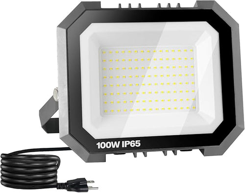 1 Pack LED Flood Lights Outdoor, 100W 10000LM Super Bright Floodlight Outside by LEDDICTIVE